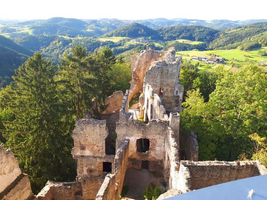 Burgruine Prandegg Ausflugsziel Oberösterreich